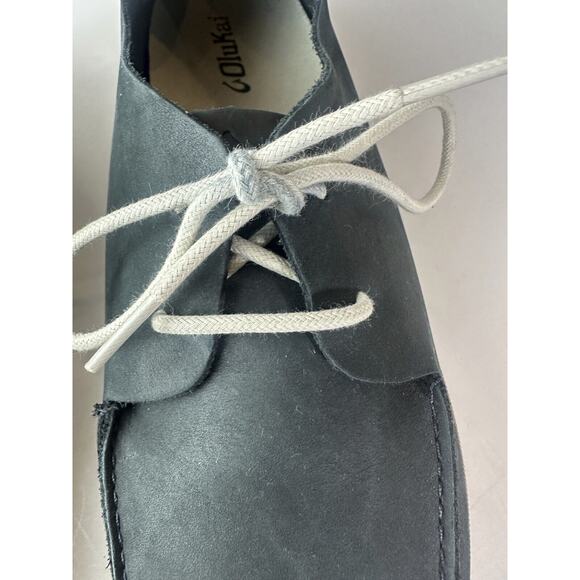 Olukai Holokai Leather Comfort Casual Shoes Carbon Gray Loafer Men's Size 9.5 - Picture 5 of 16